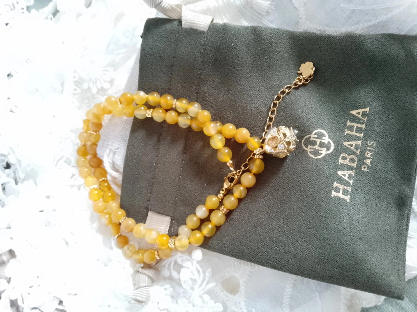 Collier talisman pierres naturelles Habaha – photo 7
